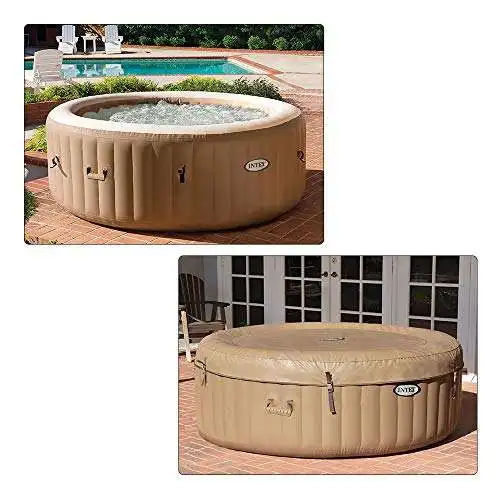 INTEX 28426 size 196x71cm 4-6 Person bubble massage purespa pool Inflatable hot tub Spa swimming pool for sales