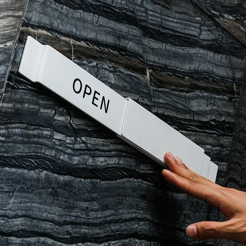 Open Store Business Hours Board Stylish Restaurant Window Listing Popularins Prompt Notification Personalized Advertising Board