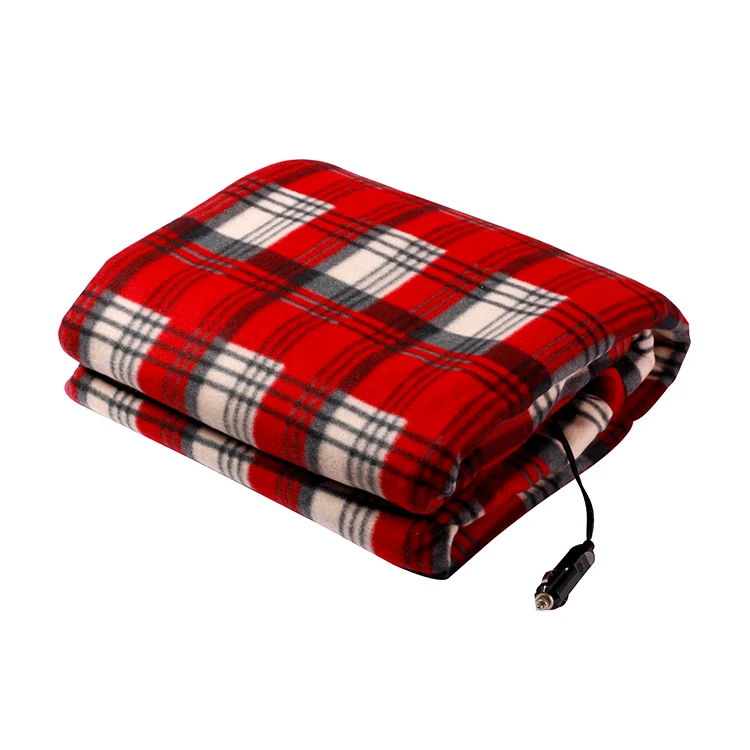 150x110cm Machine washable outdoor 12 Volt car use electric heated blanket