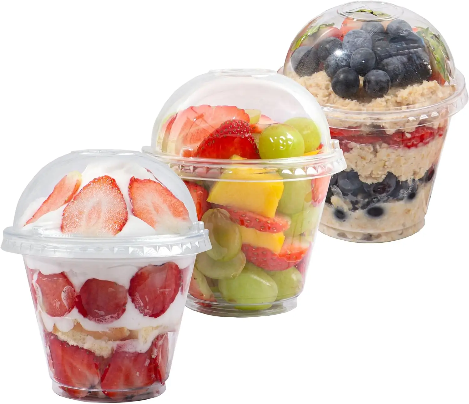 Mini PET Plastic Disposable Cup Sauce Container 7oz Takeout Cold drink Cup Transparent customizable Yogurt slush ice cream cups