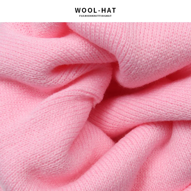 New pink star Kirby embroidery children beanie expression wild wool hat fall winter casual cute knit hat children