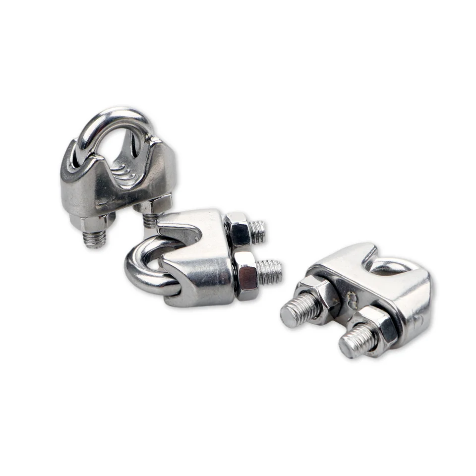 Adjustable Chain 304 Stainless Steel Rigging Hardware Wire Cable Wire Rope Clip Clamp