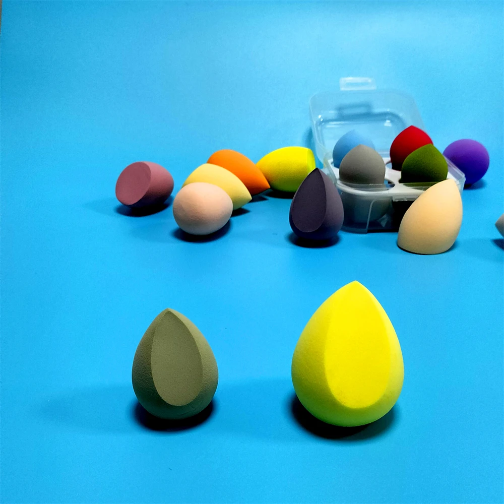 Docarelife Makeup Accessories Latex Free Soft Vegan Cosmetic Foundation Customized Colored Shapes Face Powder Puff Makeup Sponge