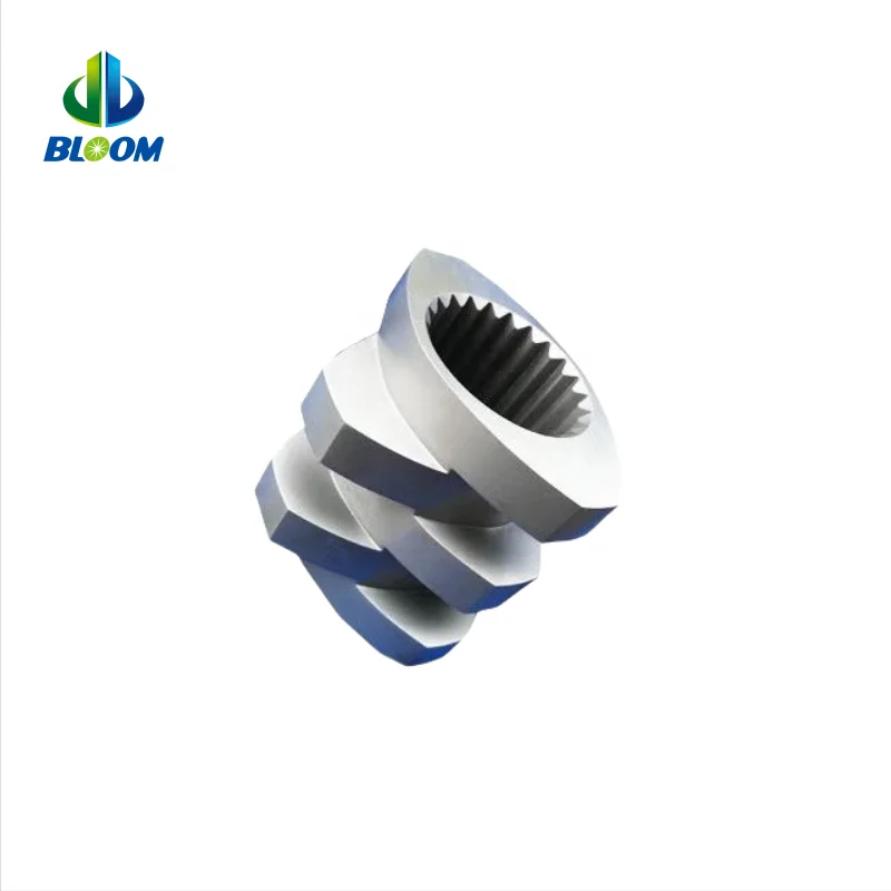 complete set of plastic extruder parts screw elements barrel and liner for refurbishment in polymer compounding lines