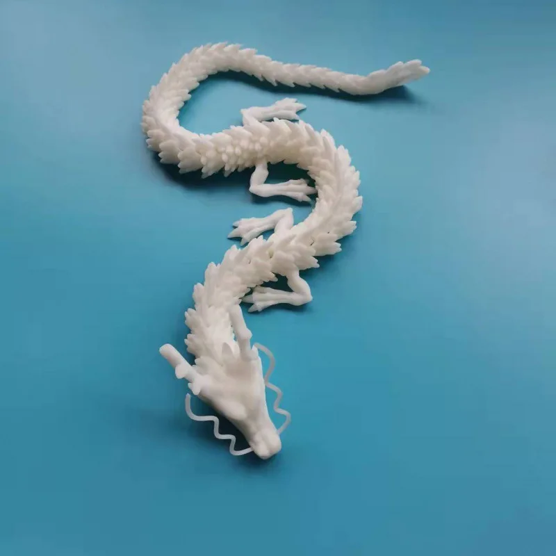 Figure Model Chinese Dragon With Movable Joints 3D Printing Processing of Dragon For Car Interior Decoration