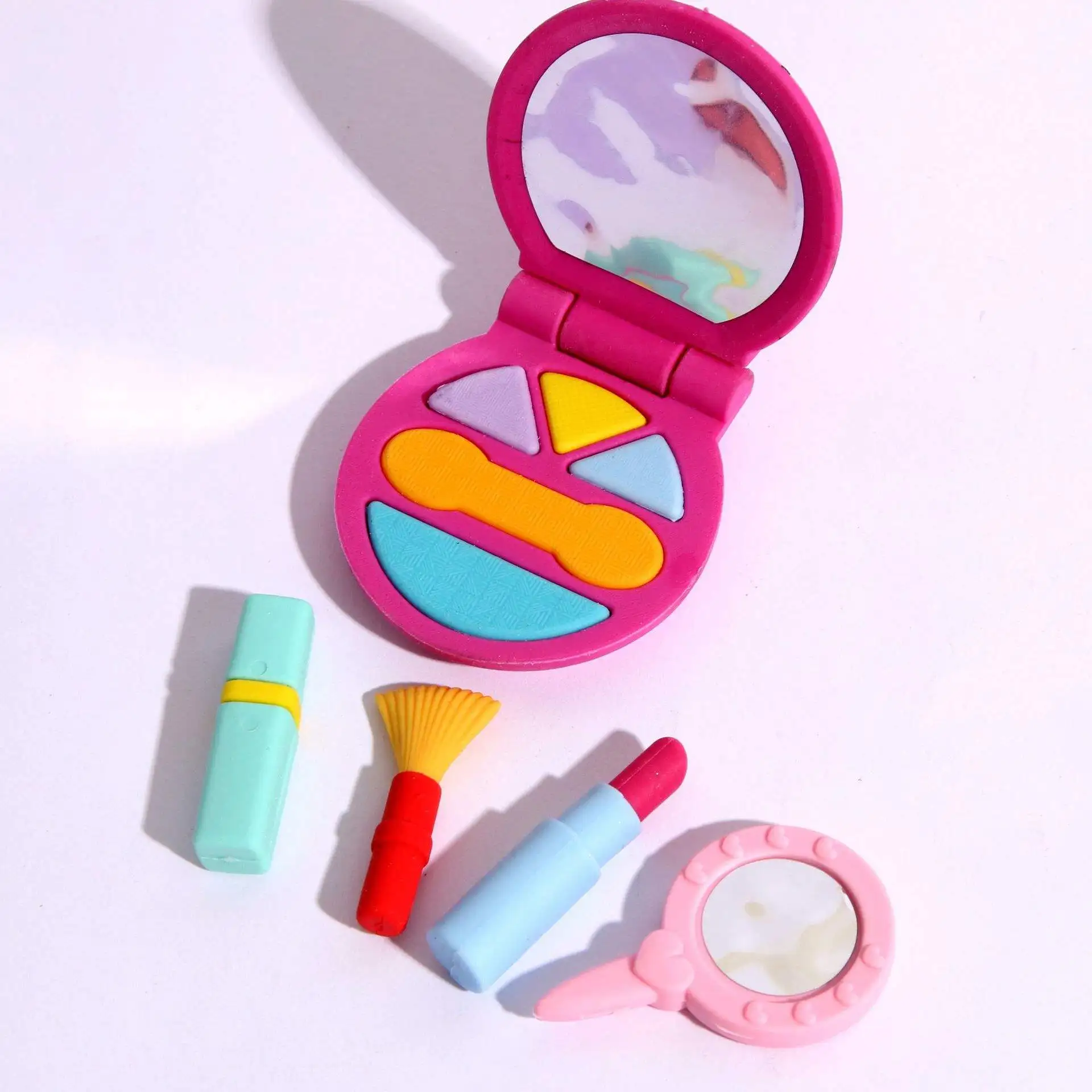 Creative eraser sets school stationery gift set kawaii cute make up eraser for girls