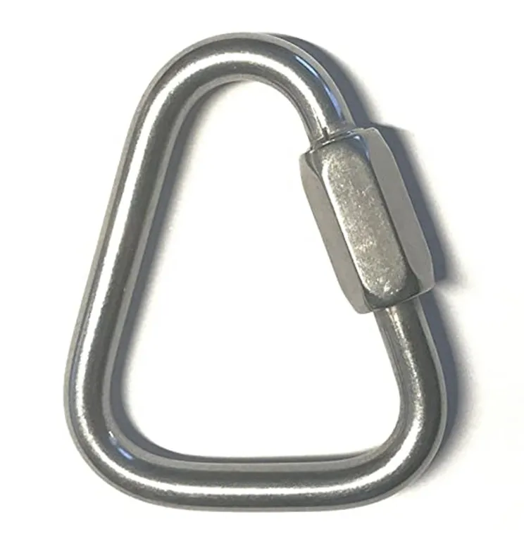 Marine Grade 304/316 Stainless Steel Triangular Quick Link Ring with Screw Chain Connectors