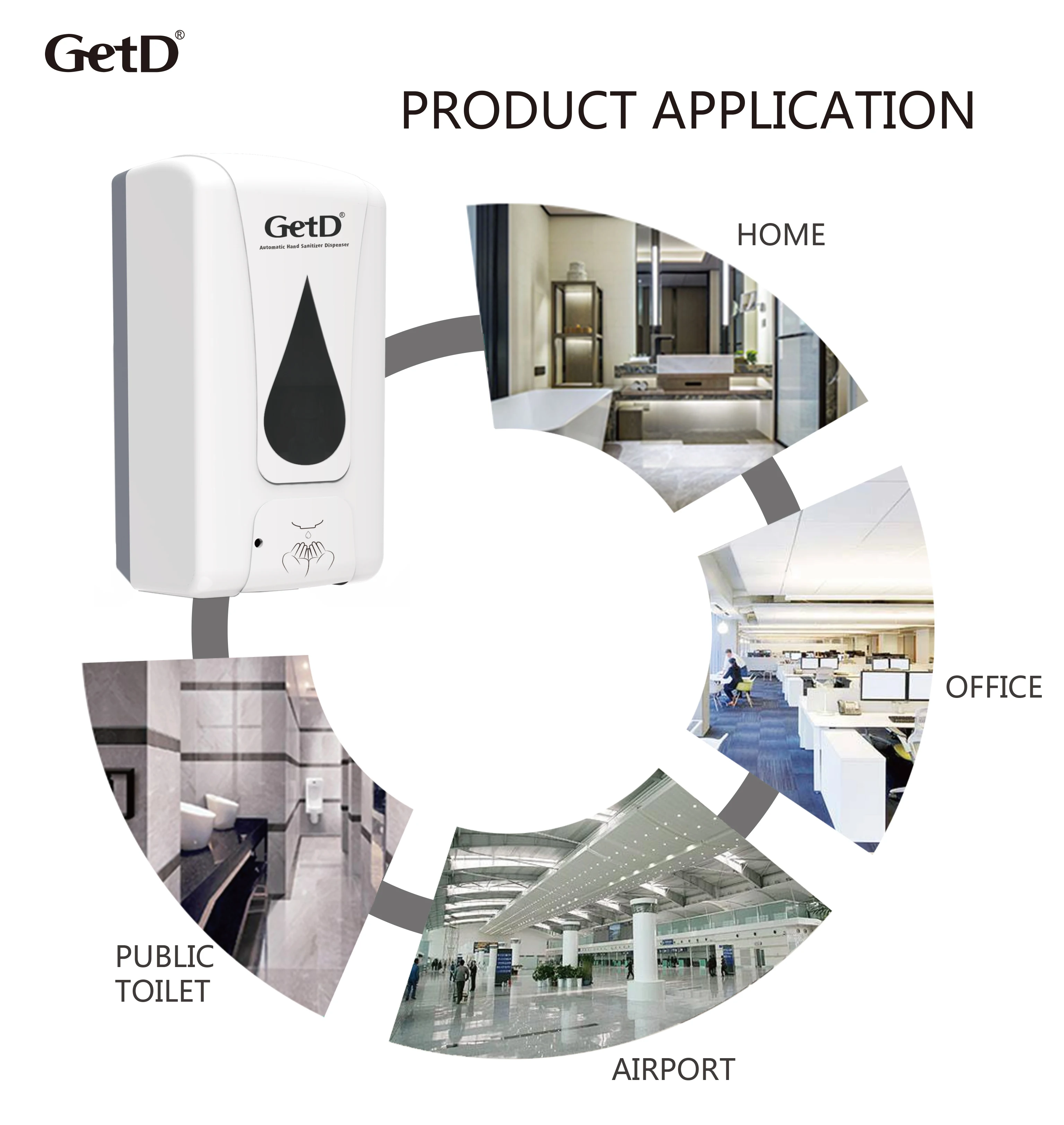 
China 1200ml People Intelligent Sensor Mounted Pump Touchless Liquid Soap Foam Sanitizer Dispenser Automatic Alcohol Sprayer 