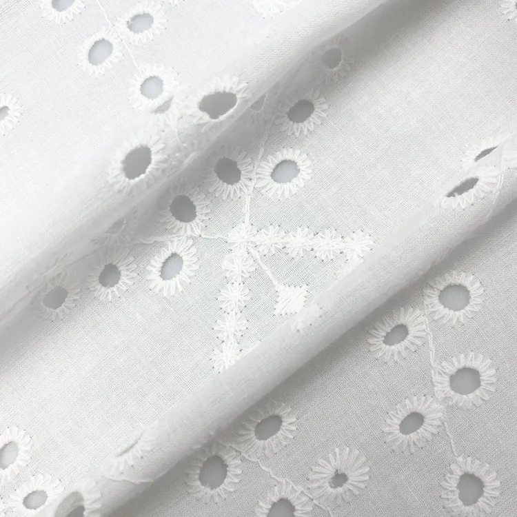 Европейская Ткань 100% хлопок кружево Дубай швейцарская вышитая ткань вышивка для платья