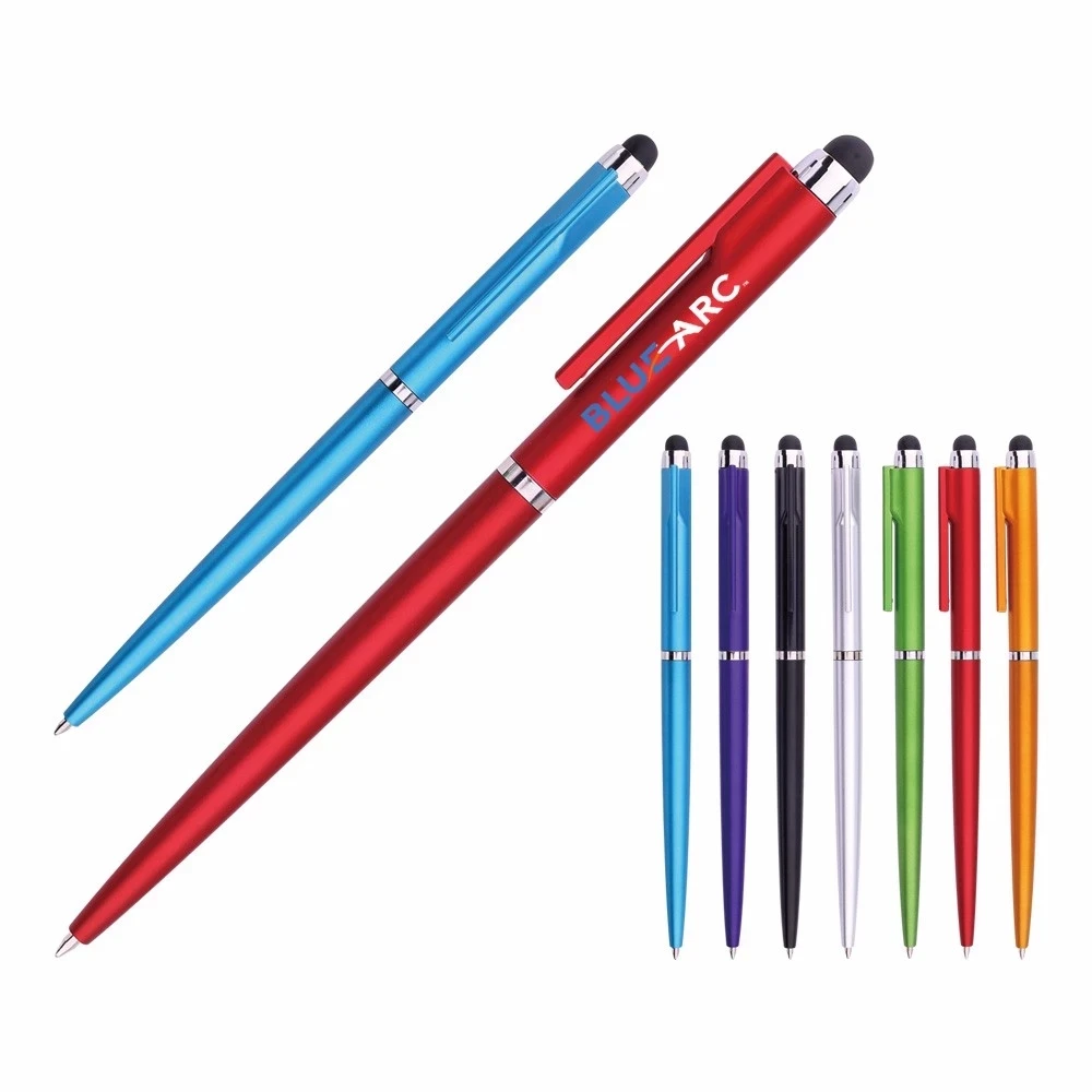 Buy promotional custom logo stylus ballpoint pens for businesses promote from China direct