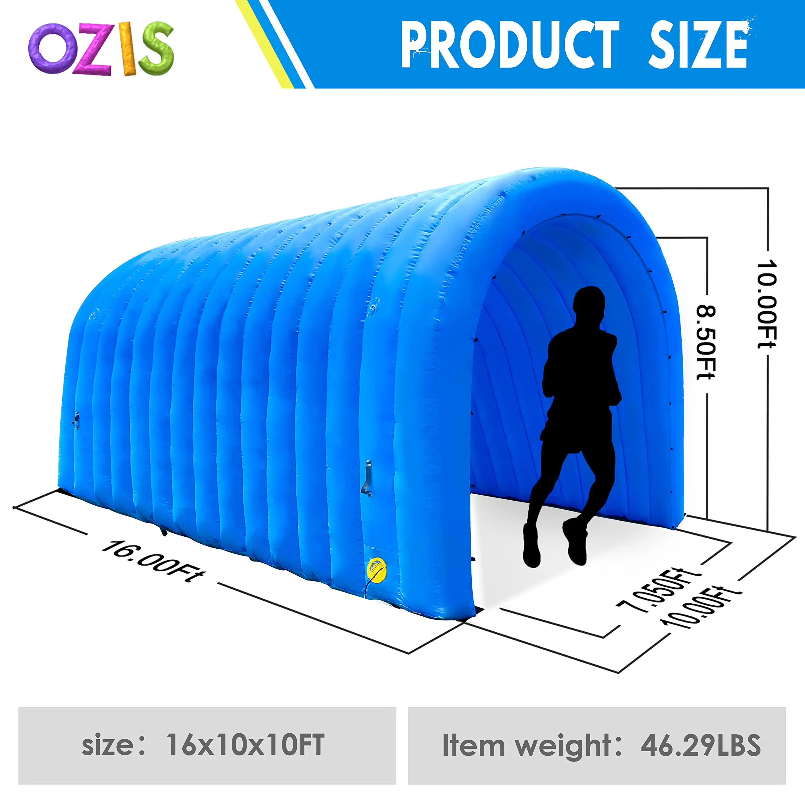 High Quality Inflatable Tunnel Blow Up 10ft Inflatable Tunnel Tent Perfect For Sports Events And Parties