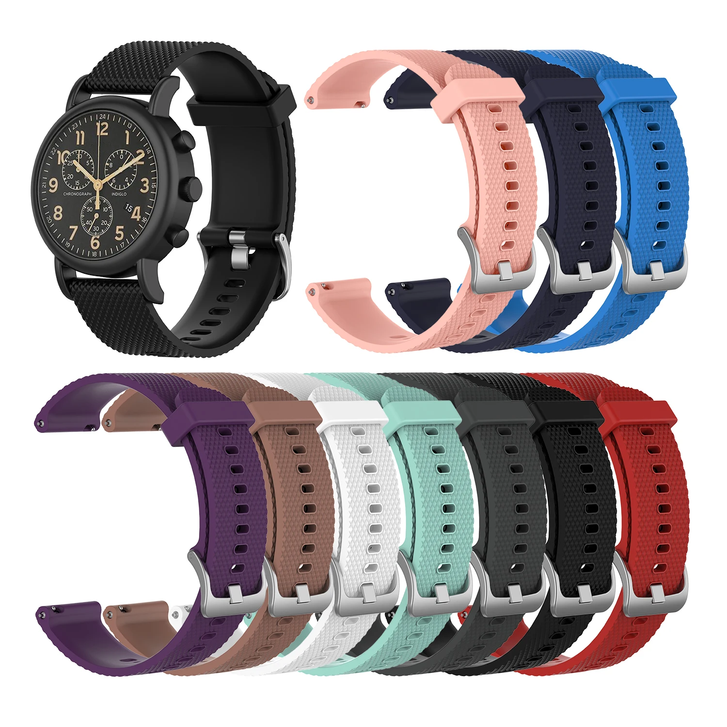 Hot selling bands for Timex watch silicone watch band accessory for smartwatch,For Timex watch strap rubber wristband.