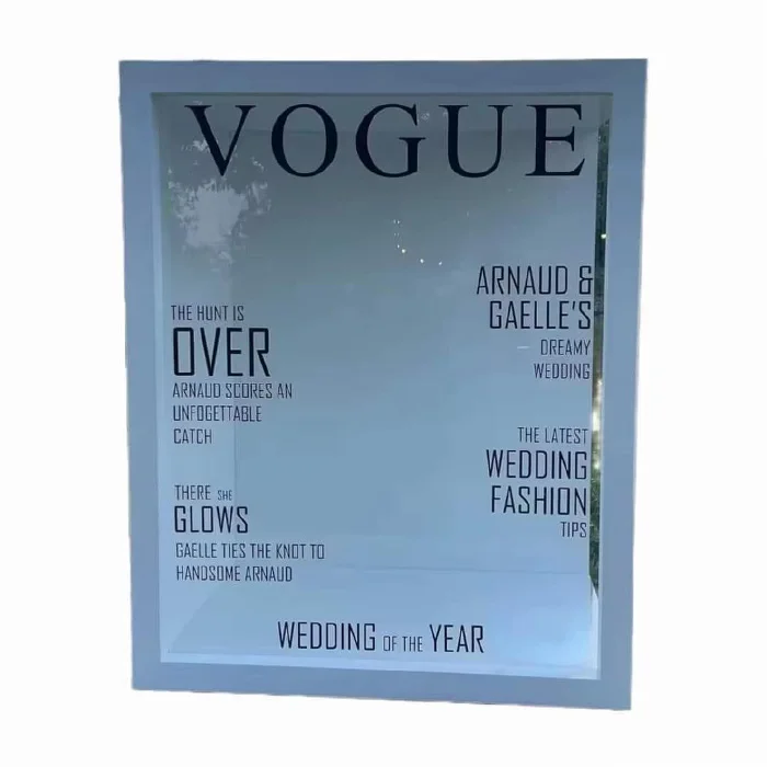 High Quality Magazine Box Photography Background Advertising Trade Show Vogue  Magazine Photo Booth For Party Wedding Decoration