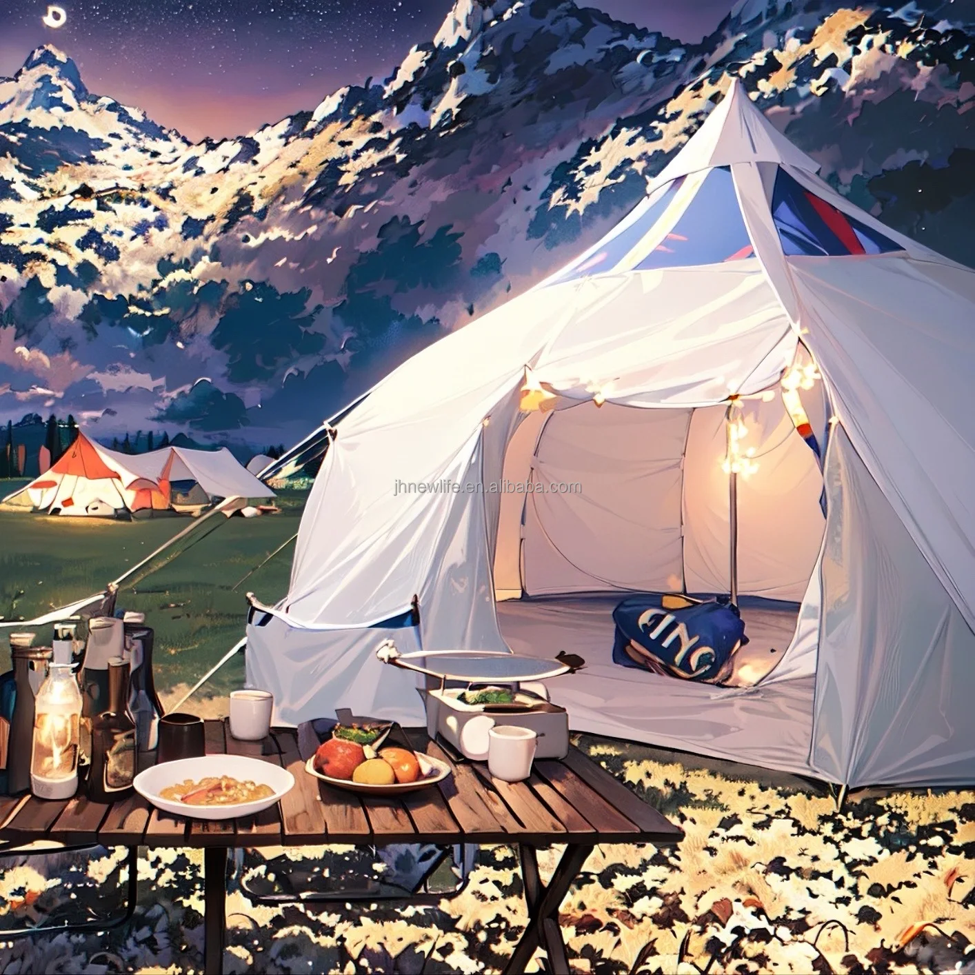4m 5m 6m Factory Glamping Cotton Canvas Yurt Bell Tent