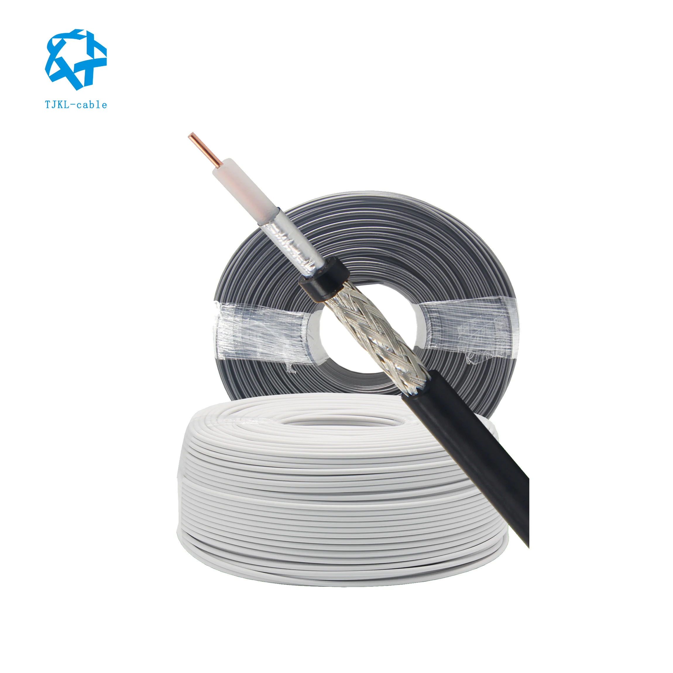 OEM hot selling lan communication cable Customizable length black color RG Series  for 5G