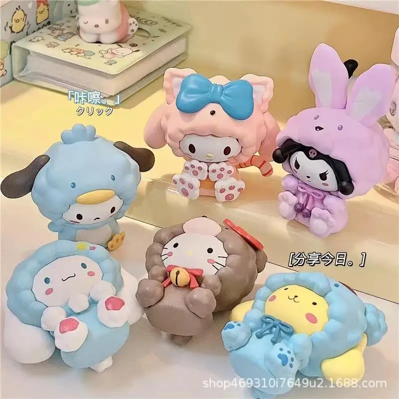 Japan Kuromi Blind Box Custom Your Own 3D Cartoon Anime Doll Lucky Box Figurine PVC Mystery Blind Box Toy