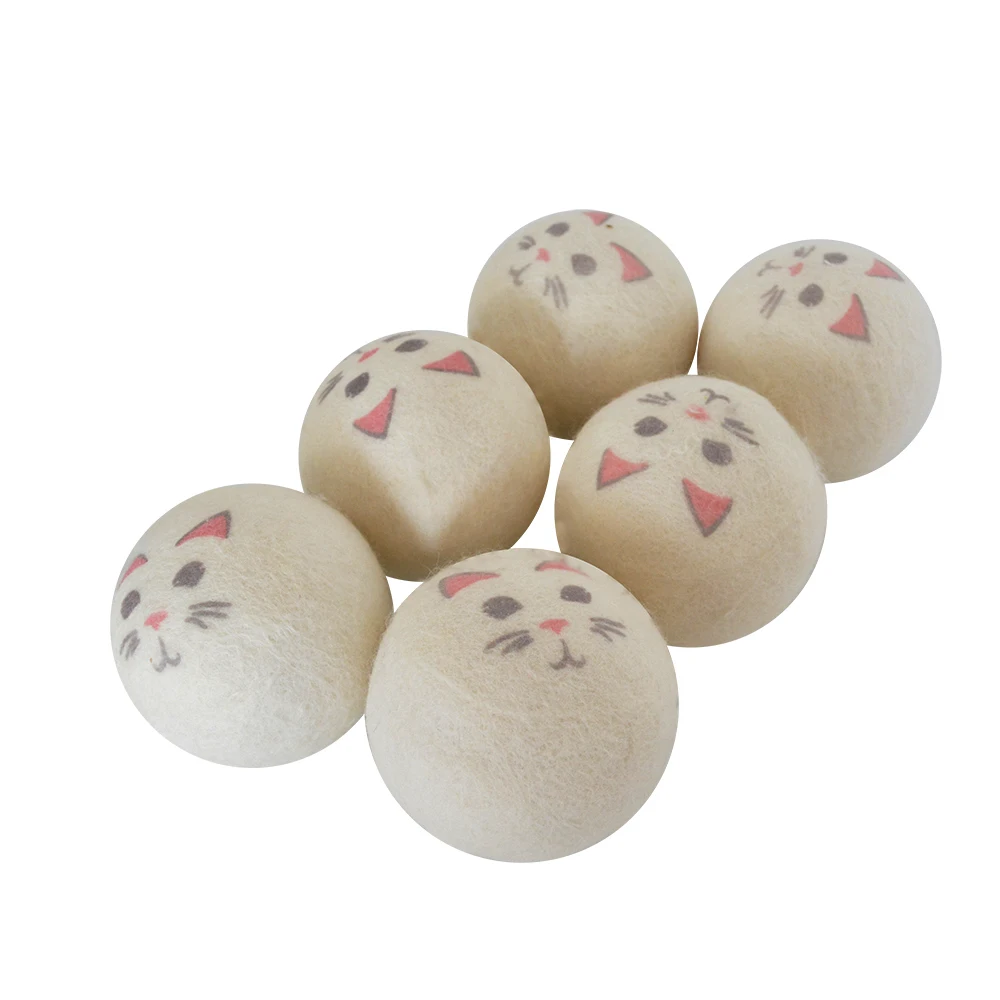 Trending Products Amazon Bestseller Dryer Balls Organic New 6 Pack New Zealand Sheep Wool Laundry Ball