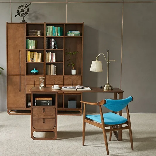 Retro Home Furniture Wood Shelving Rack Decorating Bookshelf Bookcase