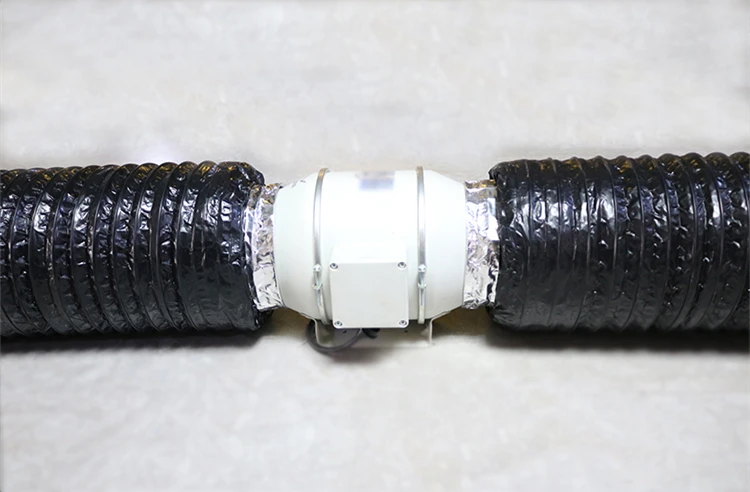 High quality White, Black, Silver flexible soundproof air duct for reducing noise