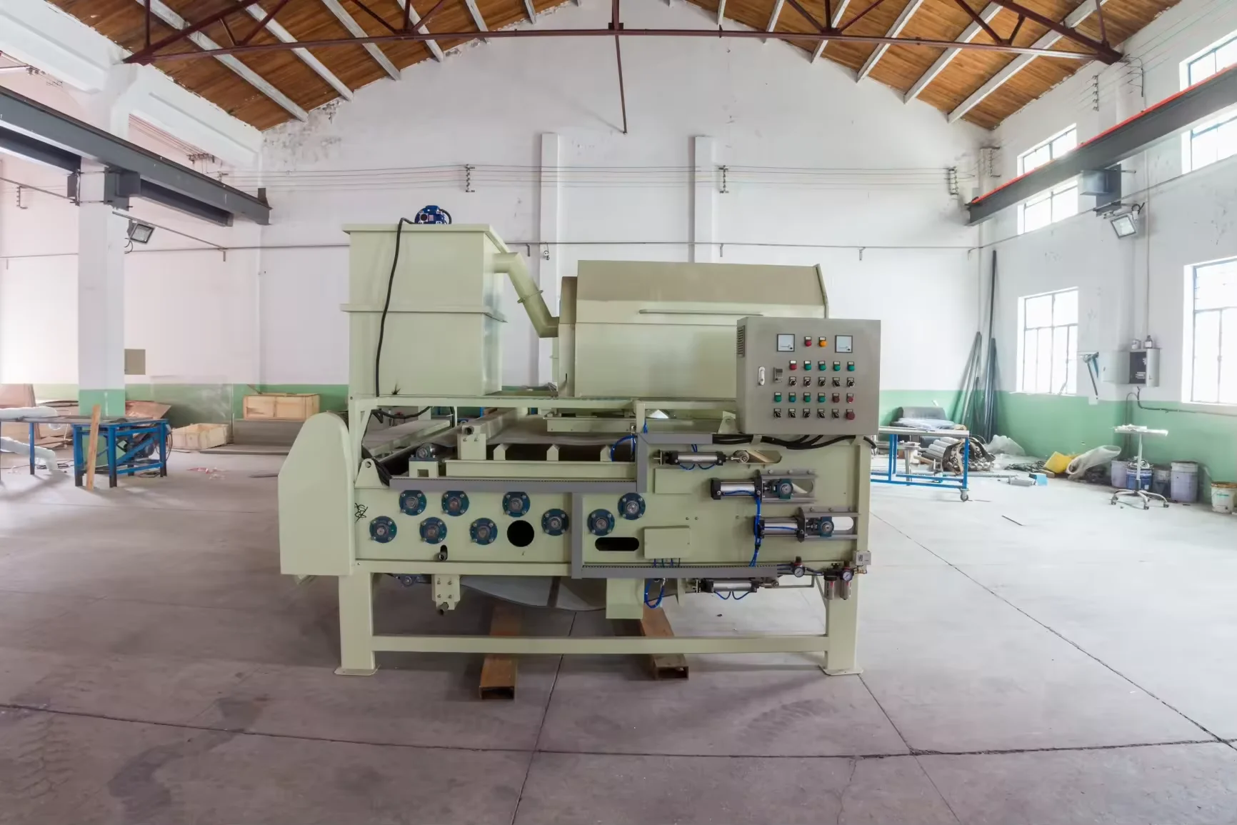 Vacuum Rotary Drum Concentrated Belt Filter Press for Sludge Dewatering