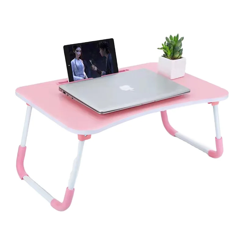 
office furniture wooden table bed use laptop table comfortable modern design folding laptop computer desk 
