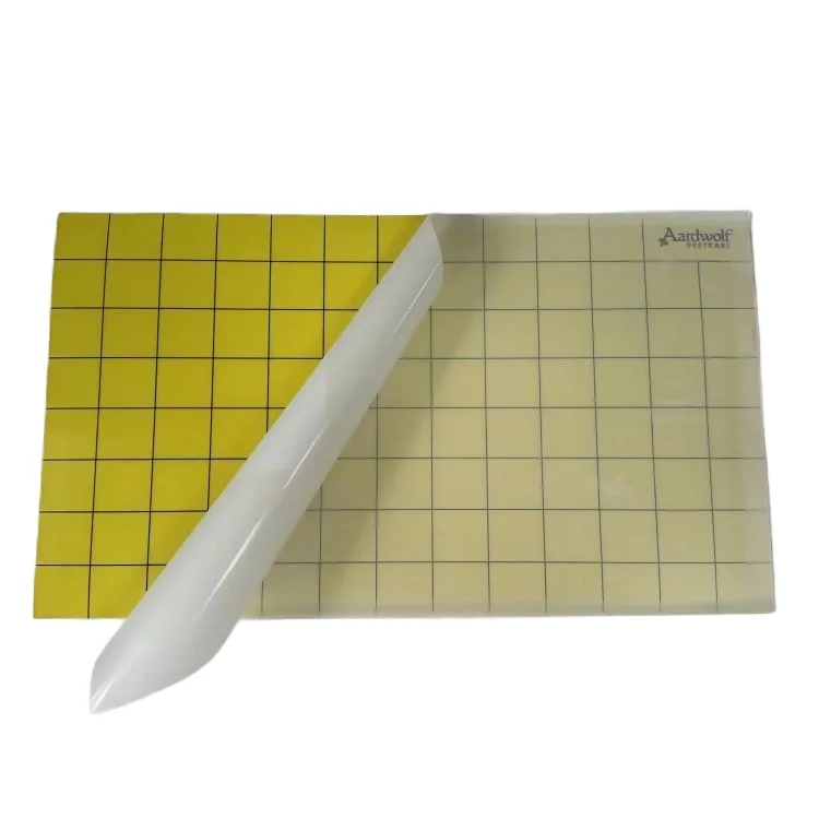 Eco-friendly Yellow Solid Fly Trap Lamp Stick Board Trap for Ants Termites Moths for Pest Control