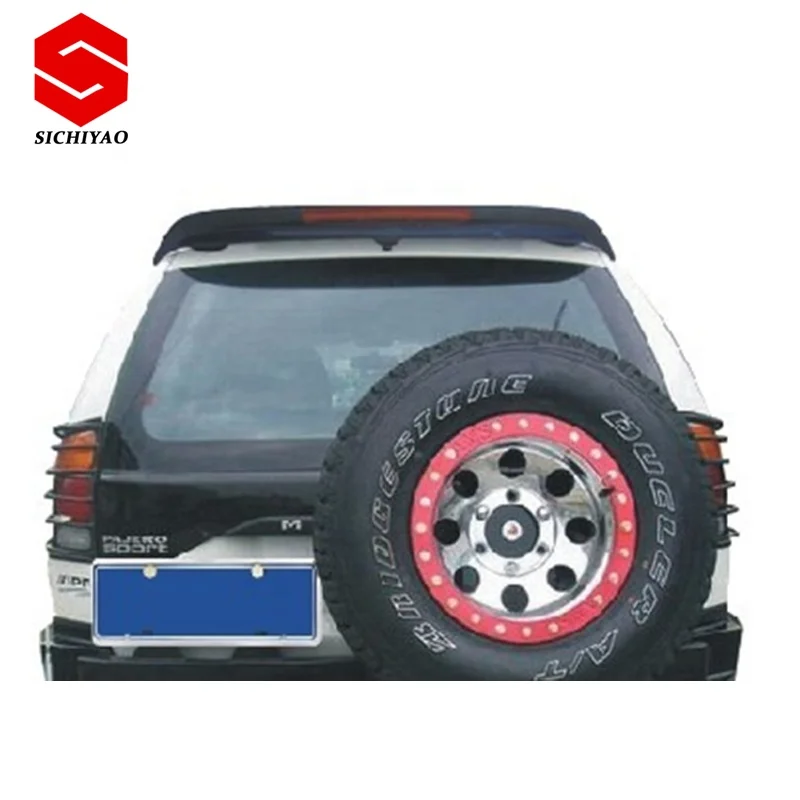 For Mitsubishi Sport Pajero spoiler 2003 2004 Sport Pajero ABS plastic Material Car Rear Wing Color Rear Spoiler