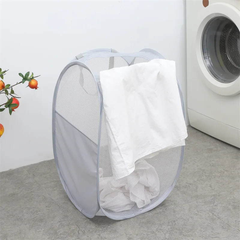 2024 Folding laundry basket bathroom dirty clothes storage basket large capacity dirty clothes basket