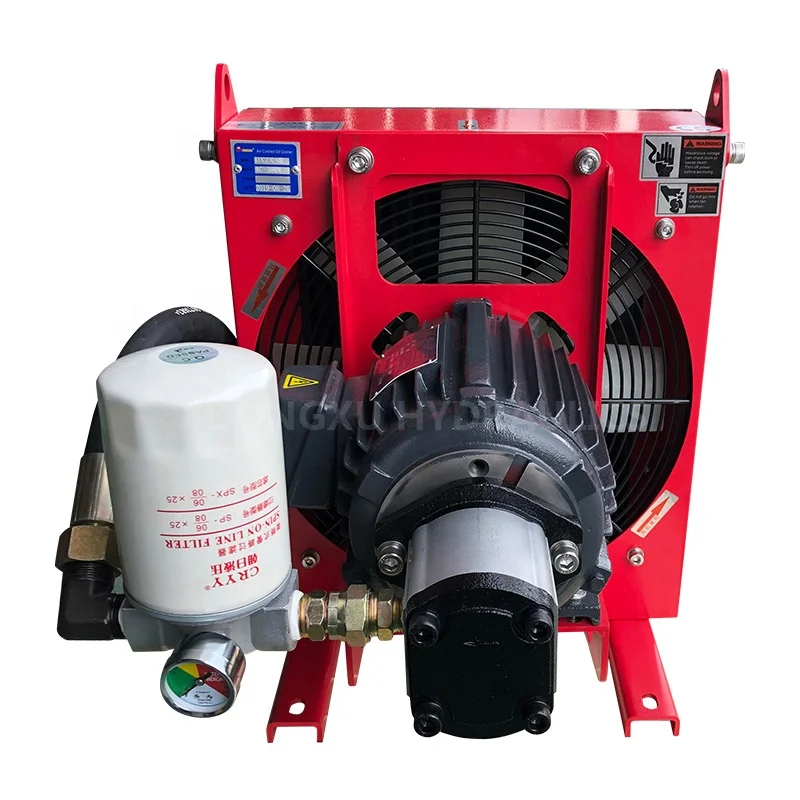 2023 Wholesale Price DXZX Independent Loop  Fin Air Cooler Hydraulic Heat Exchanger for Automatic Hydraulic Oil Chiller Cooler