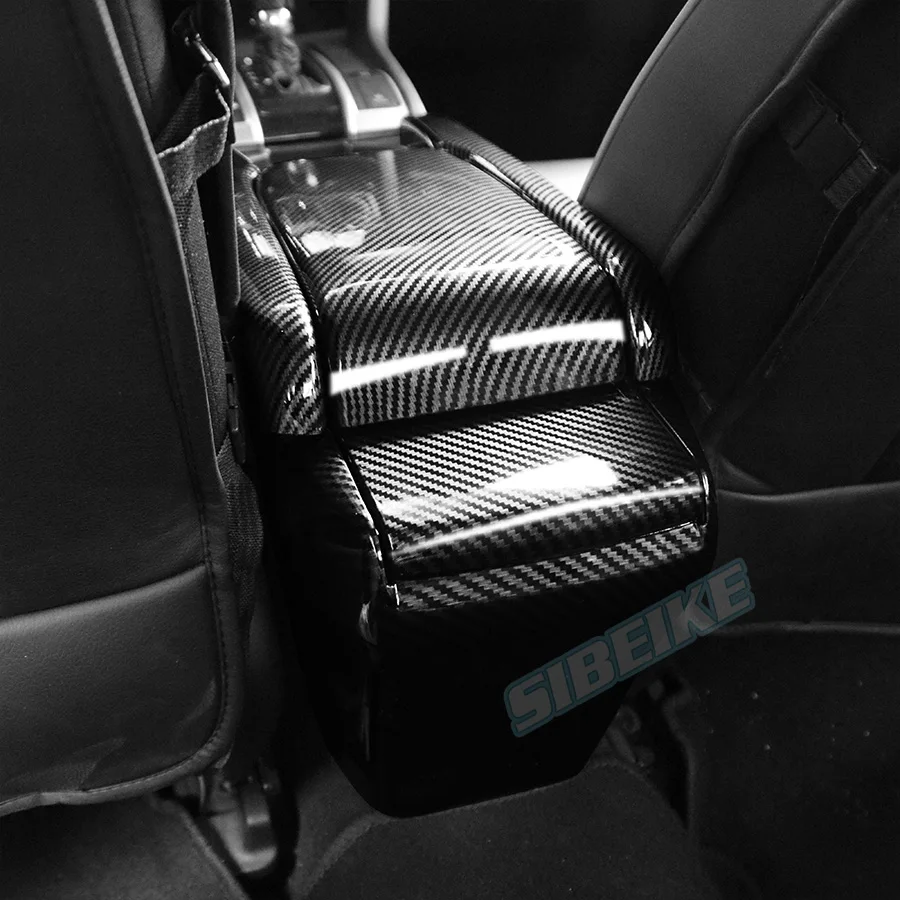 Car Modification Parts Carbon Fiber Central Control Armrest Box Cover For Honda Civic 10Th Carbon Pattern Armrest Protection