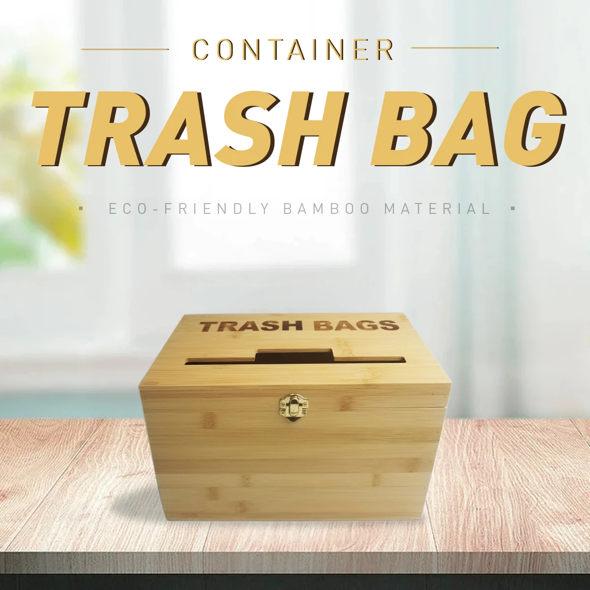 large wall mount grocery plastic bag roll holder bamboo trash bag dispenser holder