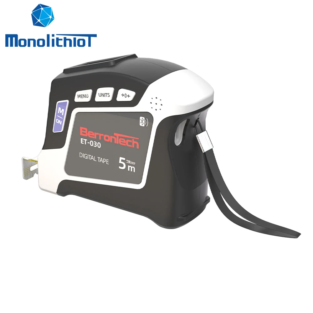 MonolithIoT ET030 Intelligent Rechargeable Electronic 5 Meters/16ft Digital Display Measurement Tape