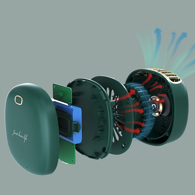  2000mAh PSE KC Battery Mini Handheld Fan Portable Neck Rechargeable