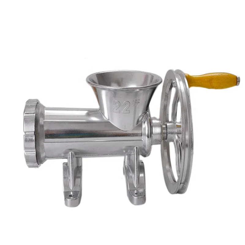 No 22 # 11.5 cm feeding Multifunction  fruit pulp  manual surface meat grinder  for industrial hotel restaurant sale