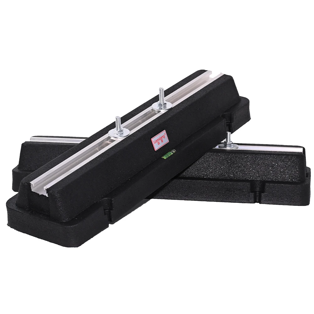Aluminum Sliding Rail Air Conditioner Vibration Reduction Bracket Rubber Stand Support Washers Bolts Nuts Basement Application