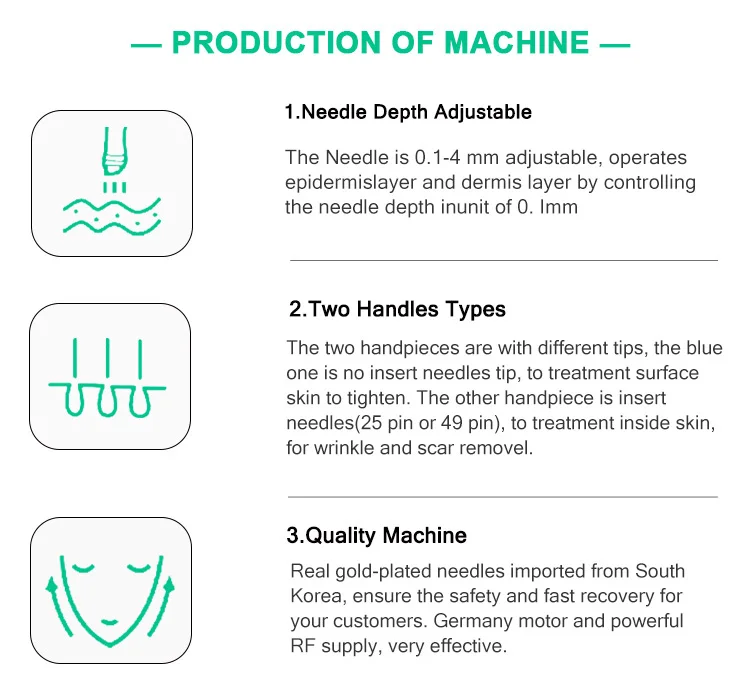 New Design ! Manufacturer Direct Sales! treatment radio frequency micro needle machine