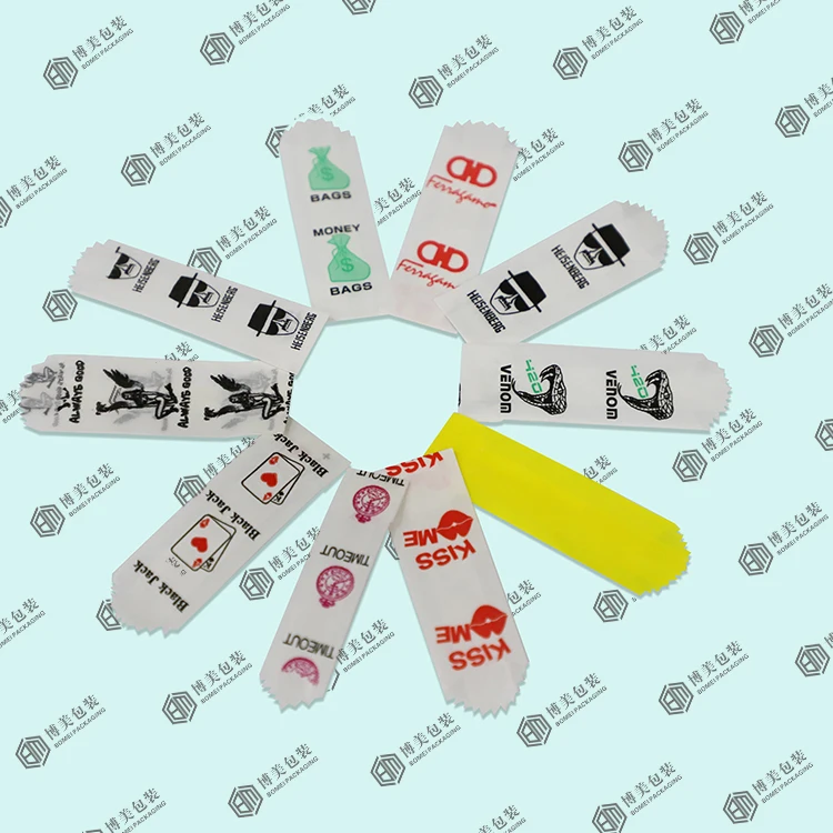 Fast Ship 24 mm Vellum Glassine Stamp Wax Bag Custom design Mini Medium Waxed Baggies