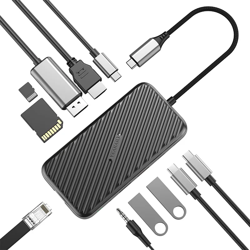 Yeahail Usb4.0 The New Listing Station C Type Hub Type-C Usb3 Adapt Usbc Usb-C 3.0 Usb 4.0