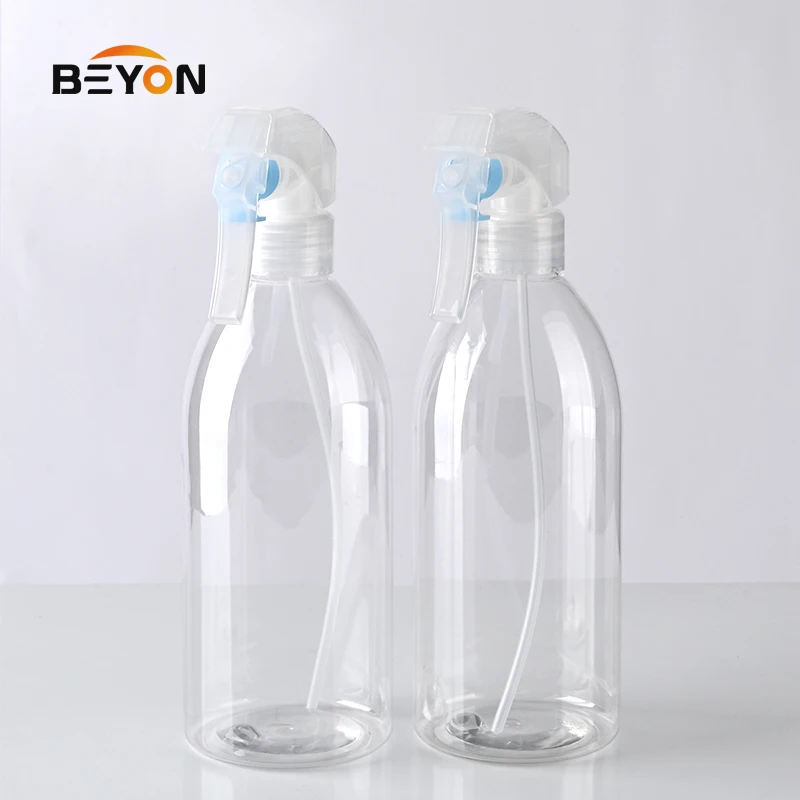 Factory Price Cosmetic Airless Water PET Travel Shampoo 500ML Plastic Water Luxury Airless Bottle