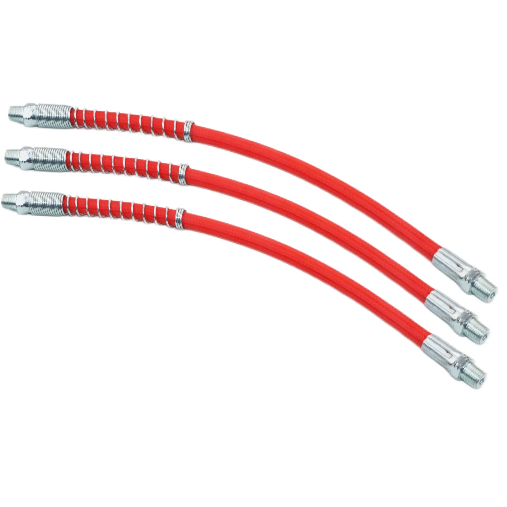 SYD 974 High Pressure Long Red Extension Grease Gun Hoses Flexible Grease Pipe Hose For Grease Gun