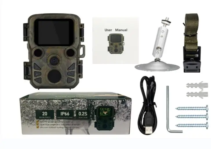 2023 newest Mini Wildlife Camera with 4k video 512GB large memory Outdoor Forest trail camera for hunting
