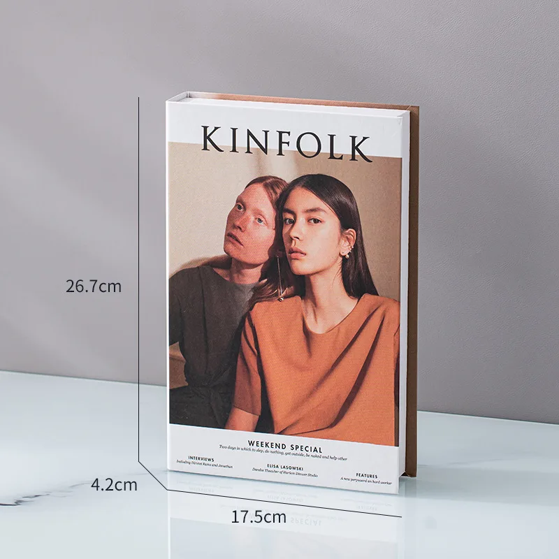 Modern simple fake book decoration for store office living room study office porch home decor decorative books