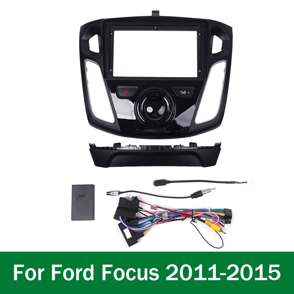 Автомобильная панель GPS-навигации для Ford Focus 2011-2015 9 дюймов экран 2 Din Android приборная Радио Стерео облицовки Панель рамка