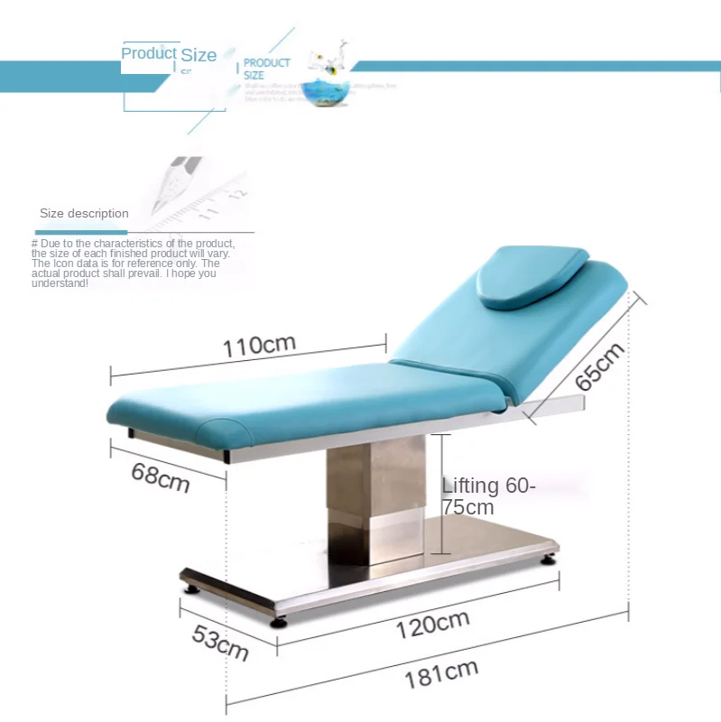Electric Salon Furniture Beauty Massage Bed, Medical Injection Bed,  Salon Station Nassagem Chair For Spa Massage Tables