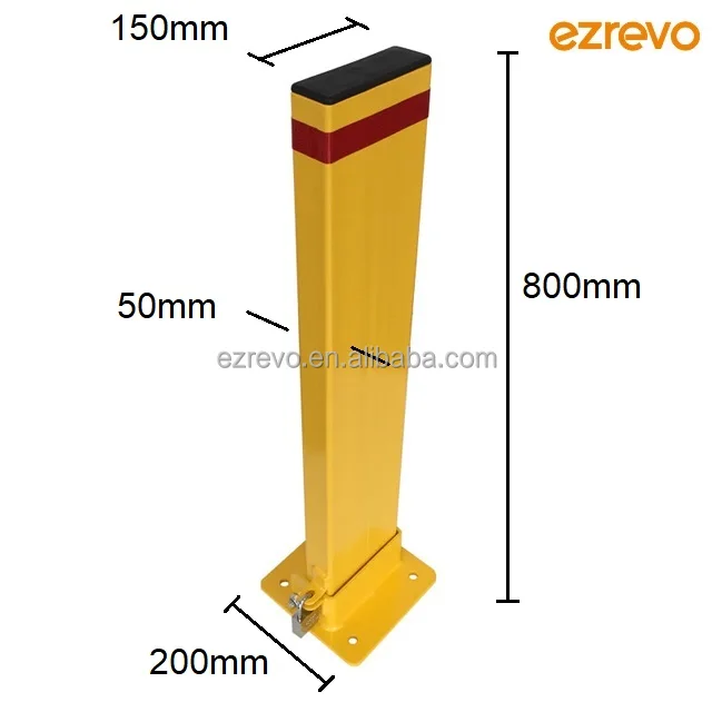 Padlock Fold Down Parking Bollard Parking Post Parking Lock