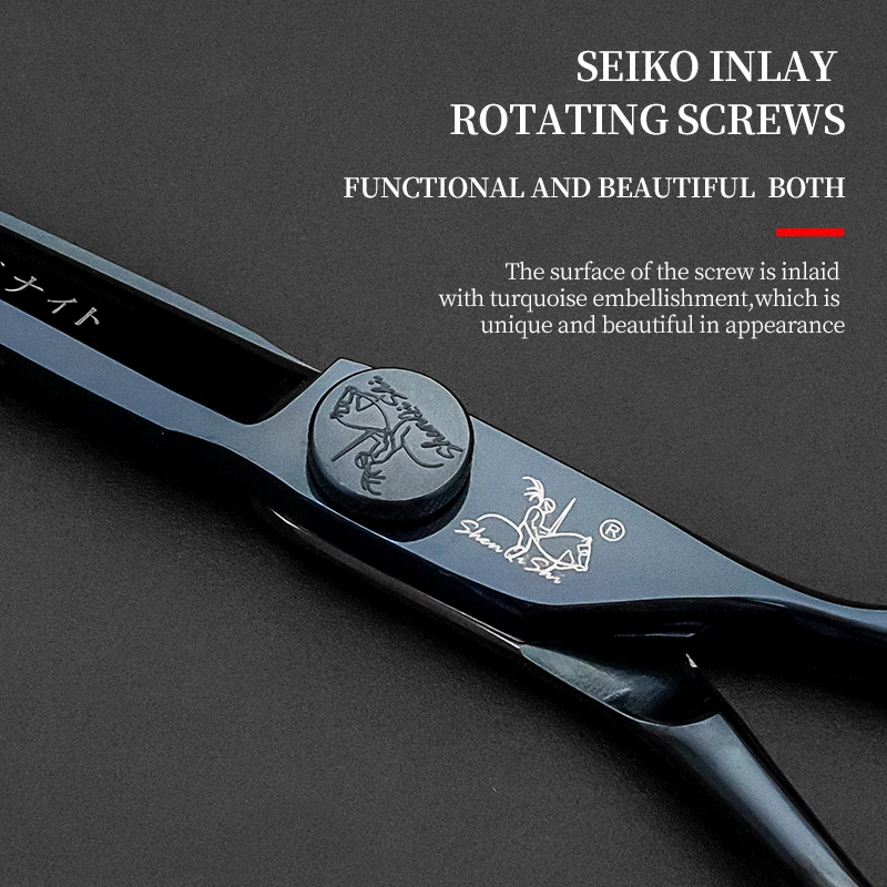 Продукт 6 0 дюймов Hitachi 440C Стальные Ножницы Для Стрижки Волос Парикмахерские ножницы