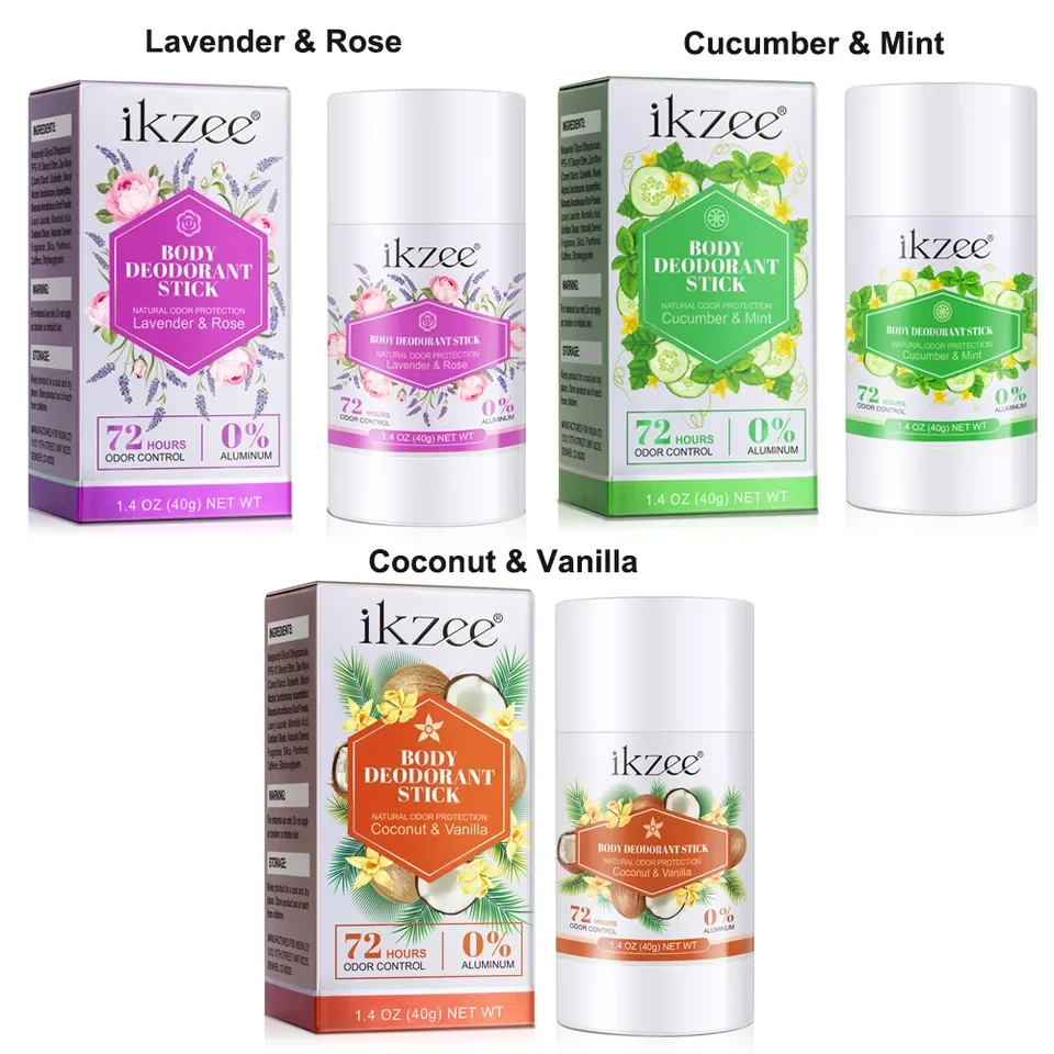 Private Label Natural Organic Body Deodorant Stick Perfume Cream Body Deodorant Antiperspirant Balm Sticks For Men and Women