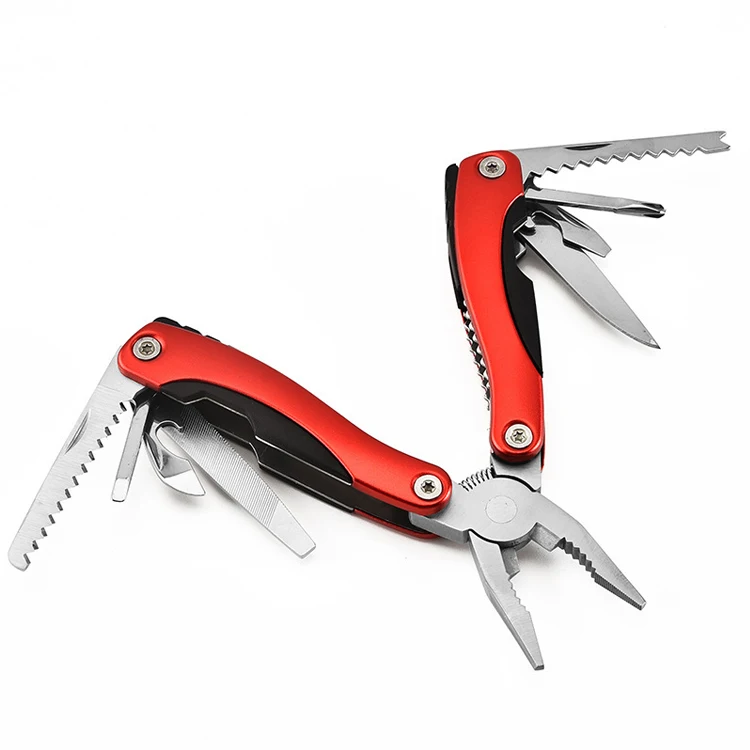 9 In 1 Pocket Portable Outdoors Stainless Folding Pliers Mini Combination Foldable Pliers Tool
