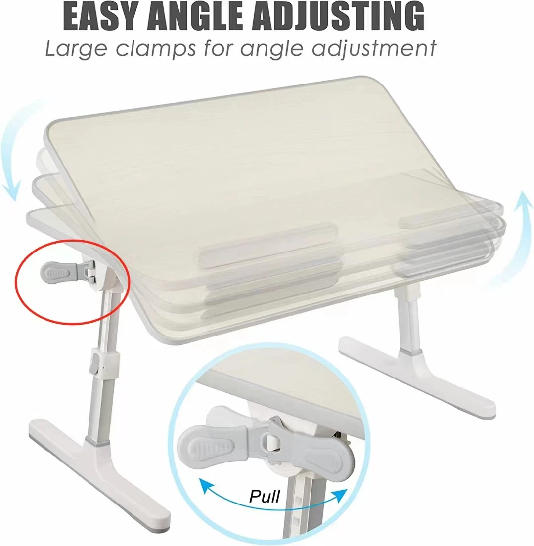 Factory Direct Selling Lazy Table Folding Portable Desk Study Laptop Adjustable Bed Desk Table Tray