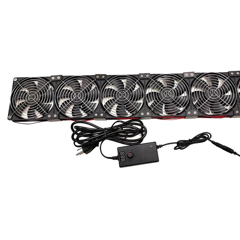 Hangdahui 3x 5x 120mm green house ventilation 120mm fan with Speed controller for cooling fan xbox ps4 dc cooling fan